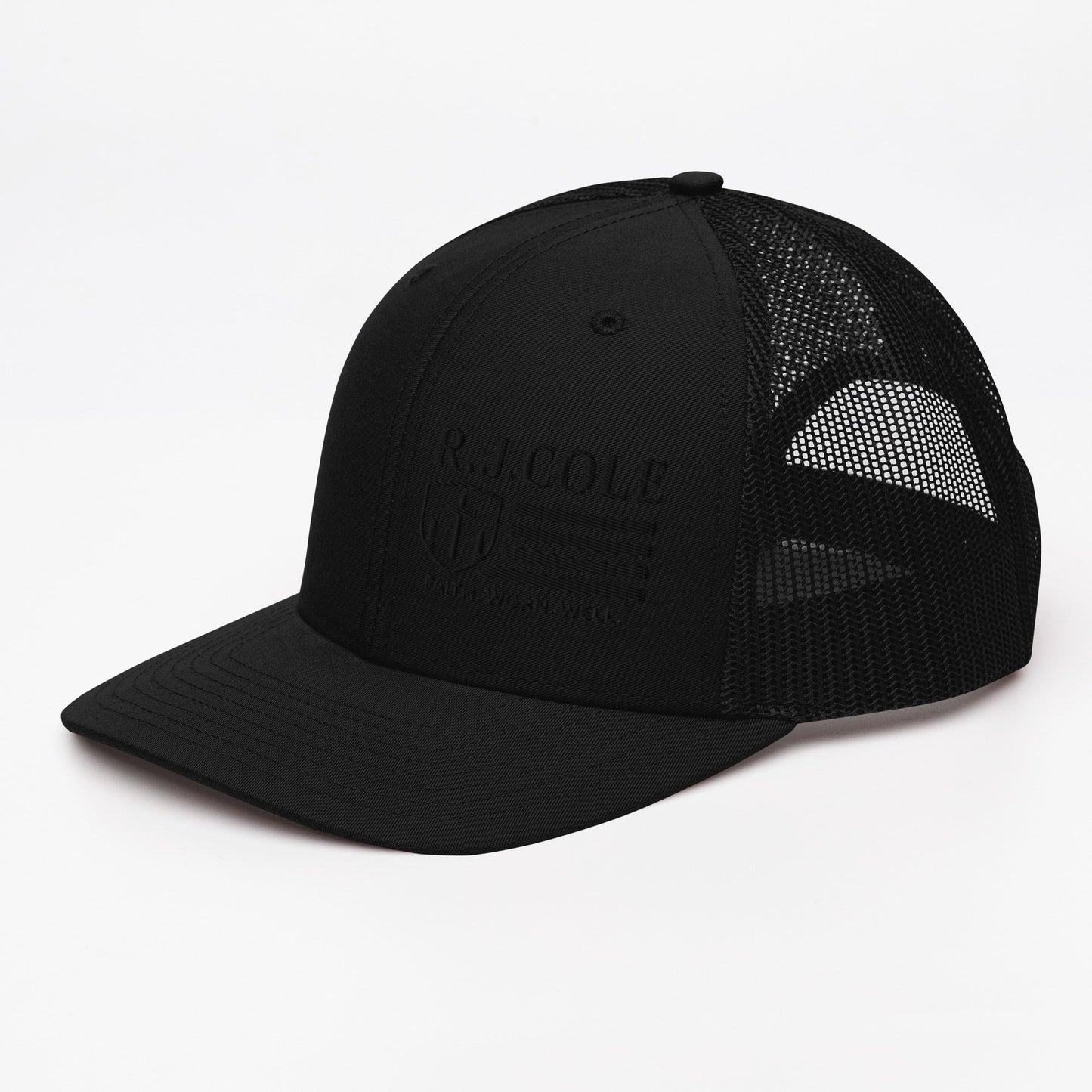 R.J. Cole Patriot Black out trucker snapback hat - R. J. Cole