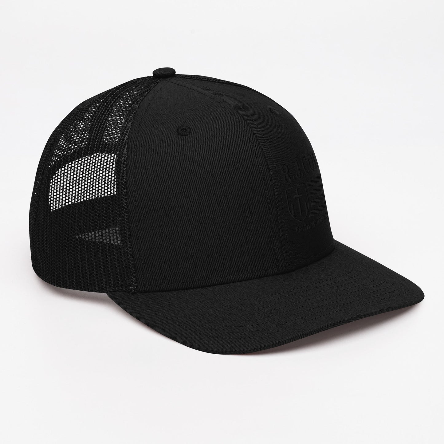 R.J. Cole Patriot Black out trucker snapback hat - R. J. Cole
