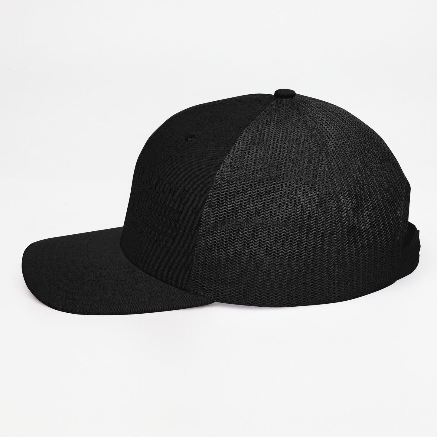 R.J. Cole Patriot Black out trucker snapback hat - R. J. Cole