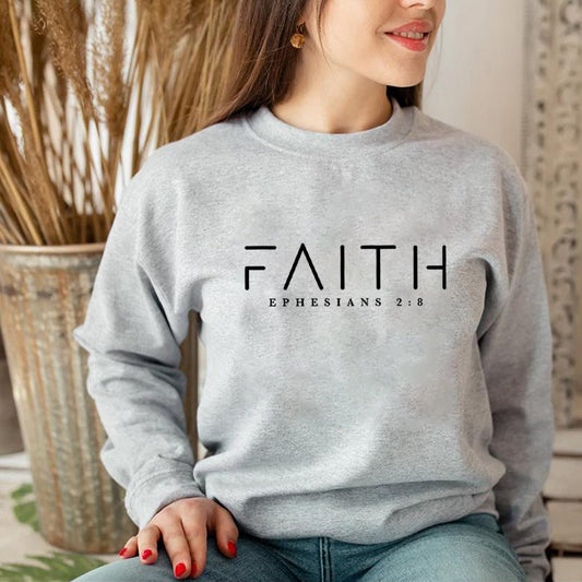 Trendy Faith Sweatshirt Bible Verse Shirt Christian Clothing - R. J. Cole Apparel