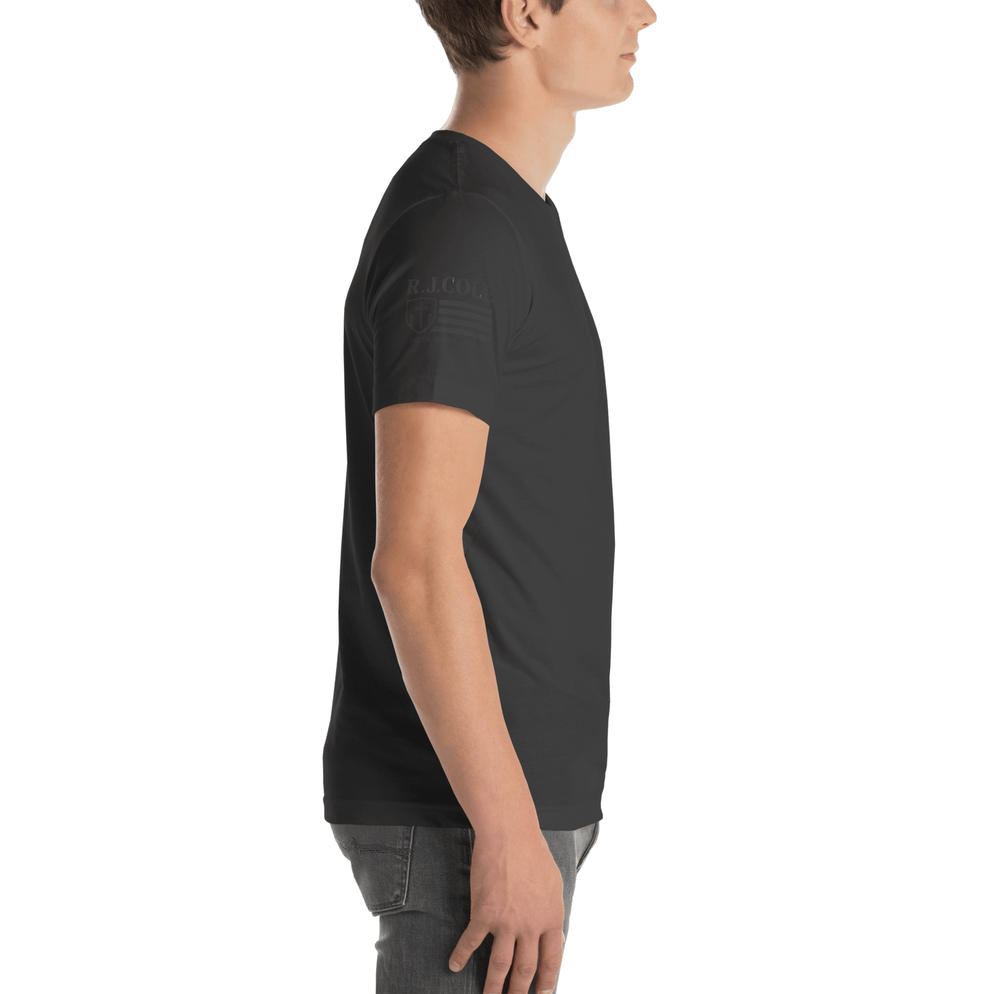 RJ Cole Patriot Everyday Logo Tee – Sleeve Branded Classic - R. J. Cole