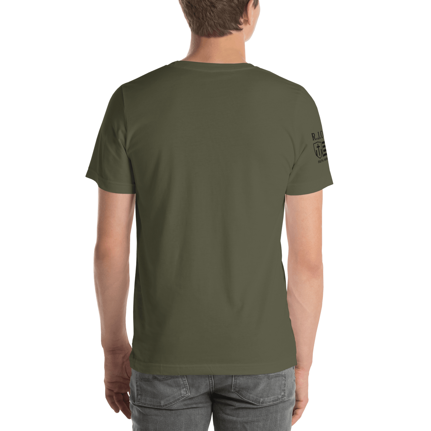 RJ Cole Patriot Everyday Logo Tee – Sleeve Branded Classic - R. J. Cole