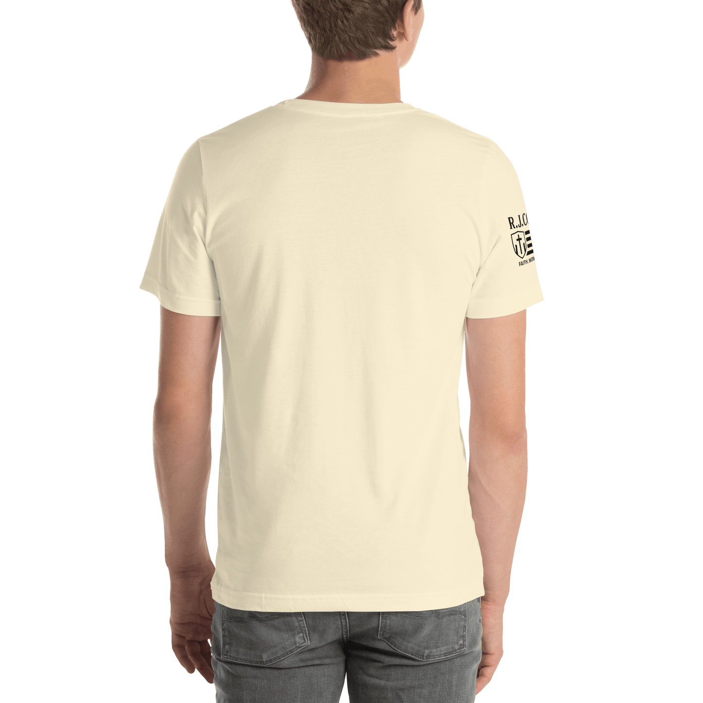 RJ Cole Patriot Everyday Logo Tee – Sleeve Branded Classic - R. J. Cole