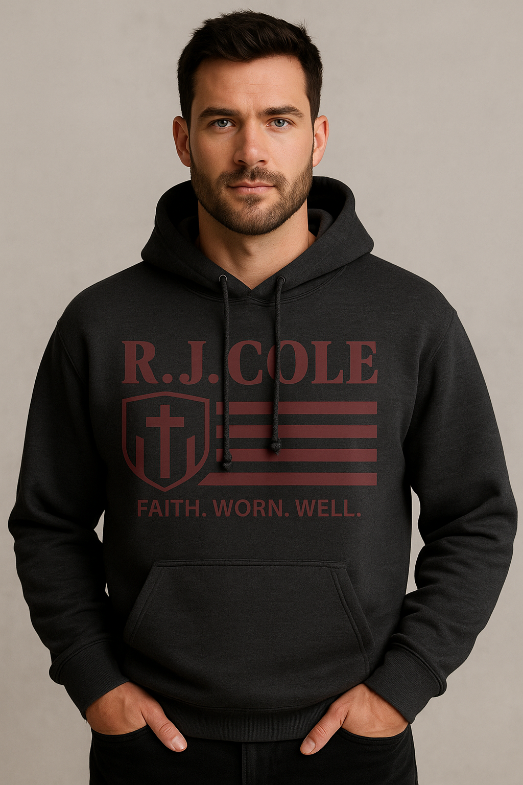 Faith-driven graphic clothing for men – modern Christian apparel- R. J. Cole