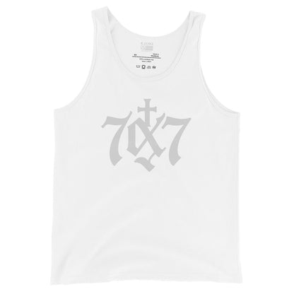 70x7 White Tank Top – Forgiveness - Inspired Christian Apparel - R. J. Cole