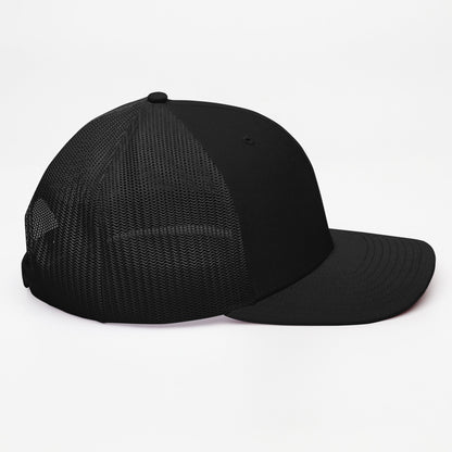 Black Trucker Hat – THORN 33 AD Logo - R. J. Cole