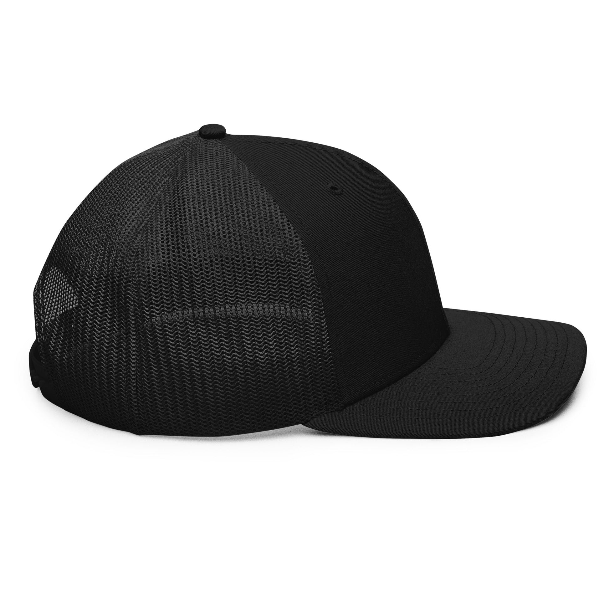 Black Trucker Hat – THORN 33 AD Logo - R. J. Cole