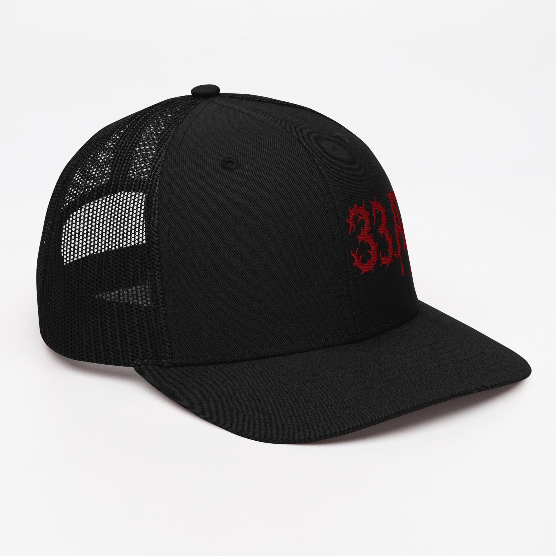 Black Trucker Hat – THORN 33 AD Logo - R. J. Cole