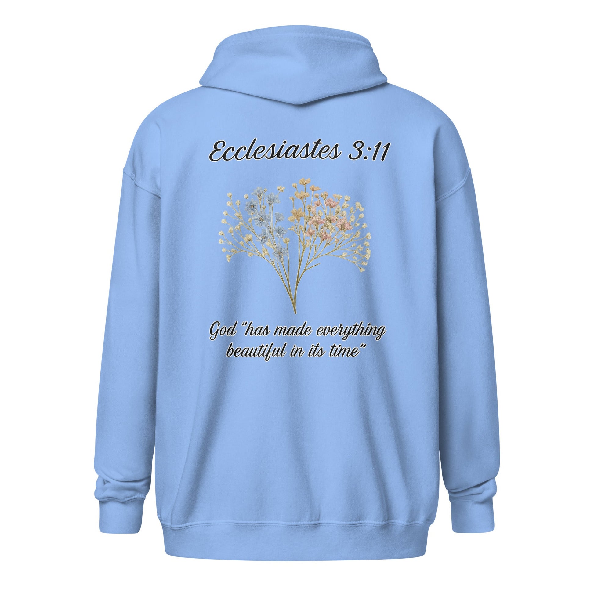 Ecclesiastes 3:11 Women’s Zip Hoodie | God’s Timing, Beautiful Design - R. J. Cole Apparel