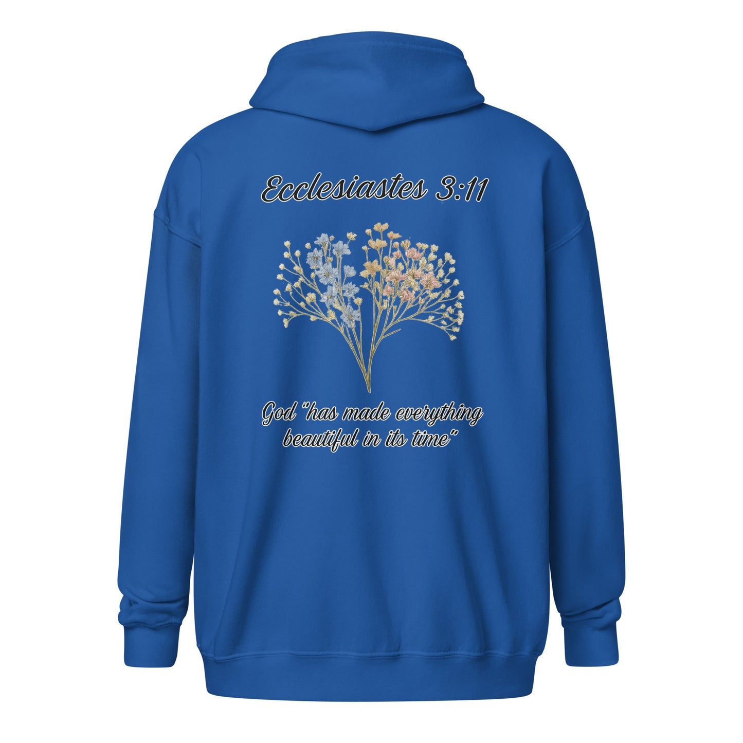 Ecclesiastes 3:11 Women’s Zip Hoodie | God’s Timing, Beautiful Design - R. J. Cole Apparel