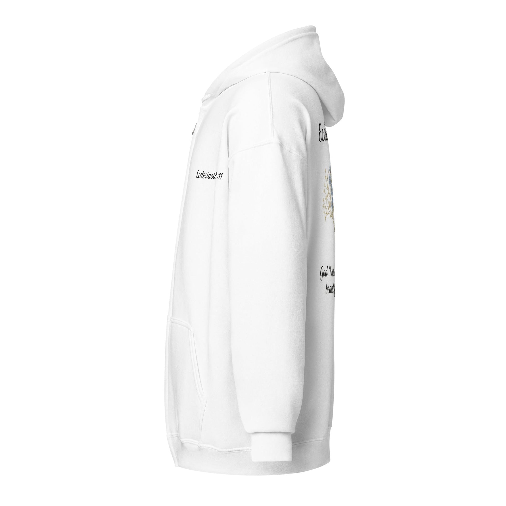 Ecclesiastes 3:11 Women’s Zip Hoodie | God’s Timing, Beautiful Design - R. J. Cole Apparel