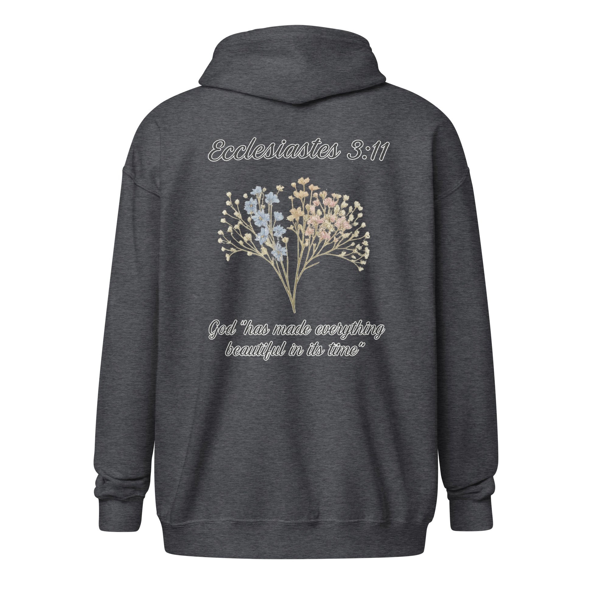 Ecclesiastes 3:11 Women’s Zip Hoodie | God’s Timing, Beautiful Design - R. J. Cole Apparel