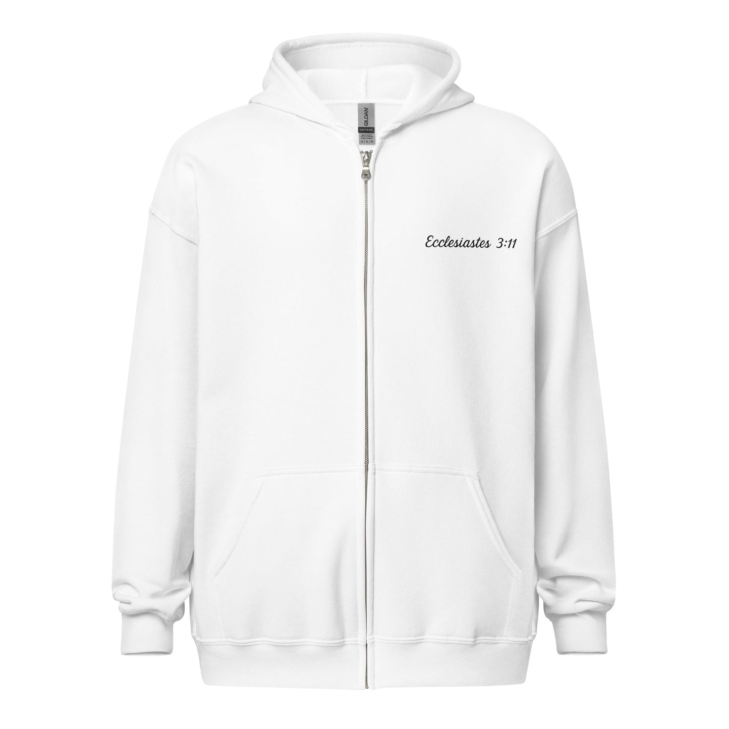 Ecclesiastes 3:11 Women’s Zip Hoodie | God’s Timing, Beautiful Design - R. J. Cole Apparel