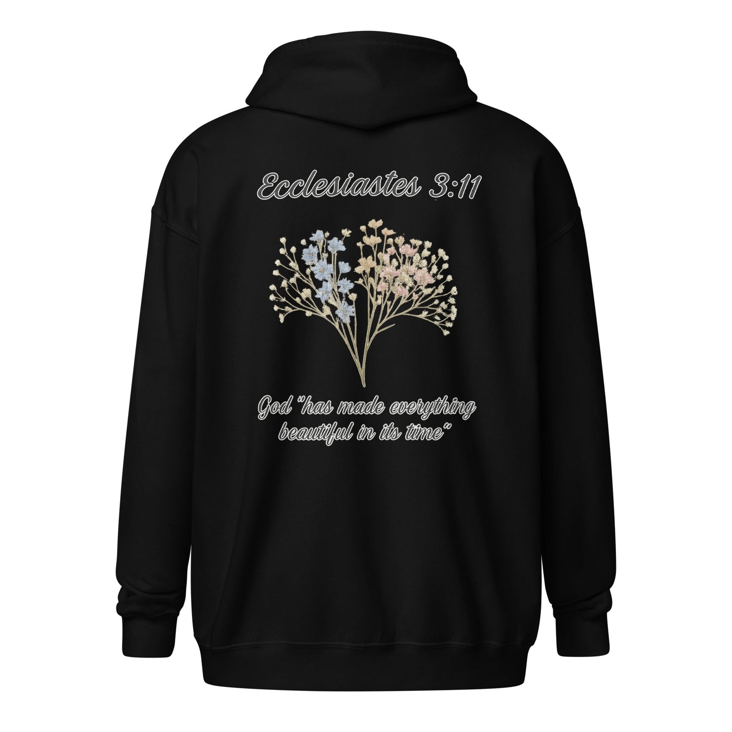 Ecclesiastes 3:11 Women’s Zip Hoodie | God’s Timing, Beautiful Design - R. J. Cole Apparel