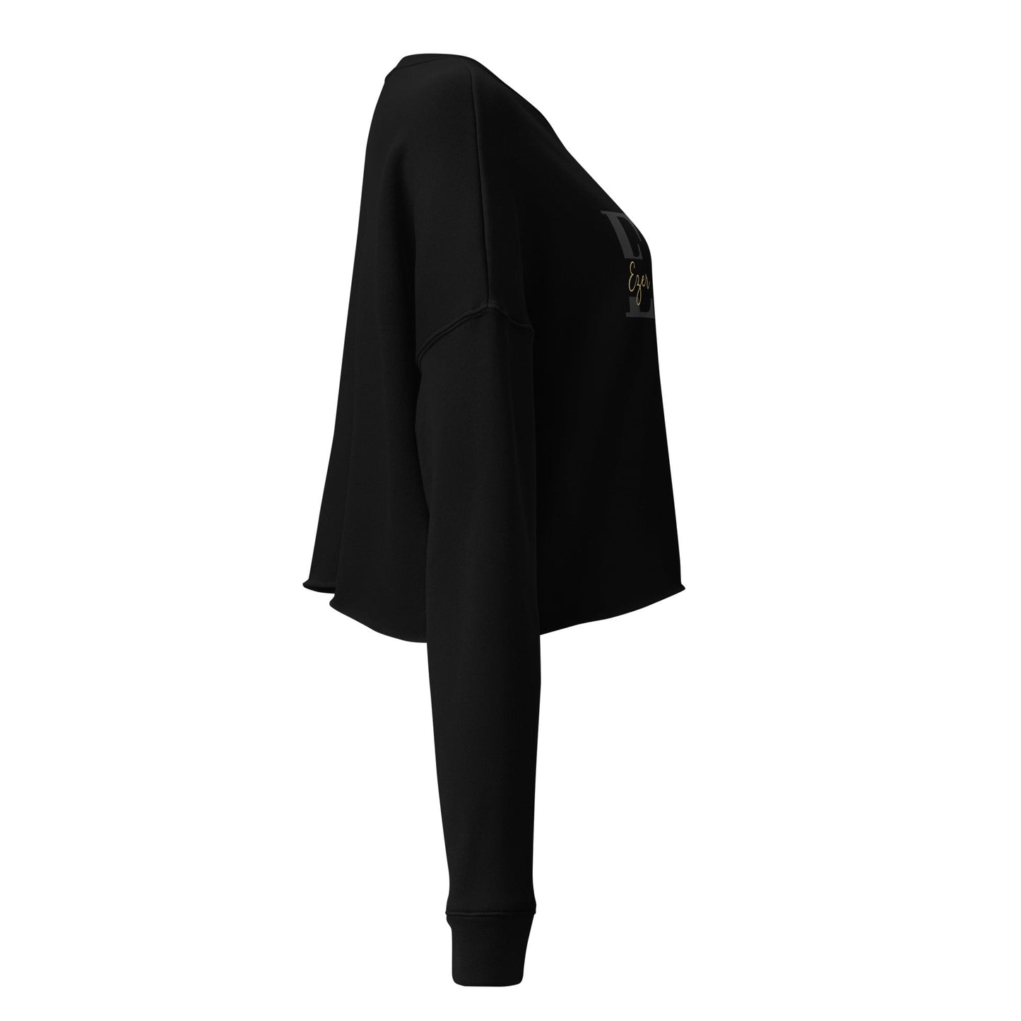 Ezer Kenegdo Crop Sweatshirt – Black | Strength Beside, Not Behind - R. J. Cole