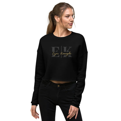 Ezer Kenegdo Crop Sweatshirt – Black | Strength Beside, Not Behind - R. J. Cole