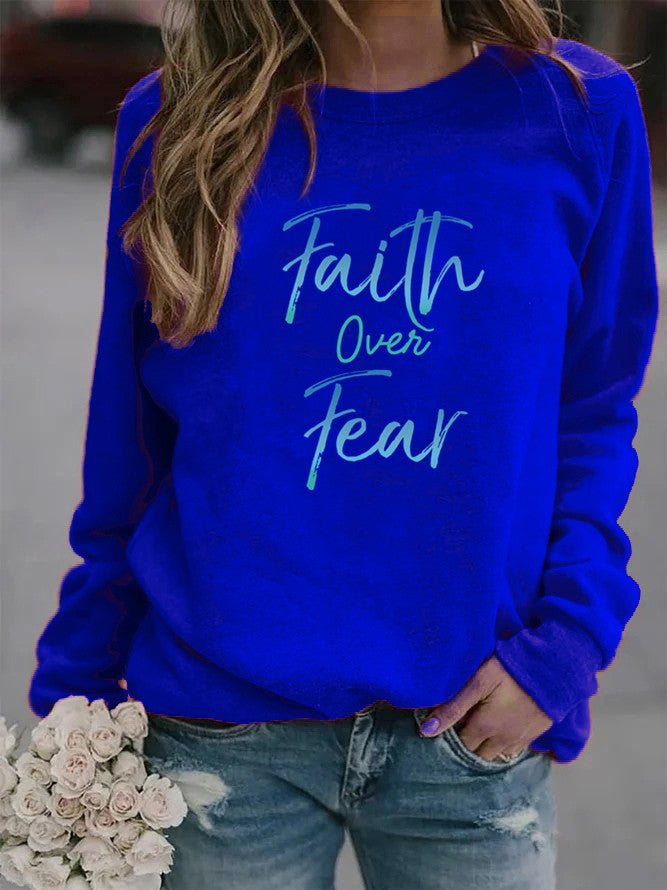 Faith Over Fear Sweater - R. J. Cole Apparel