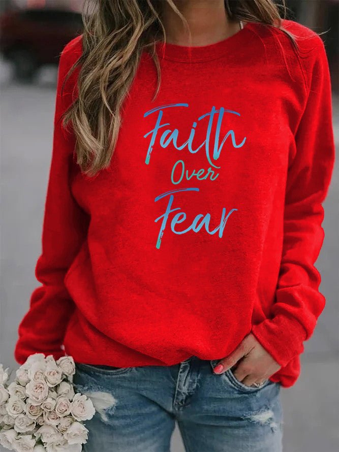 Faith Over Fear Sweater - R. J. Cole Apparel