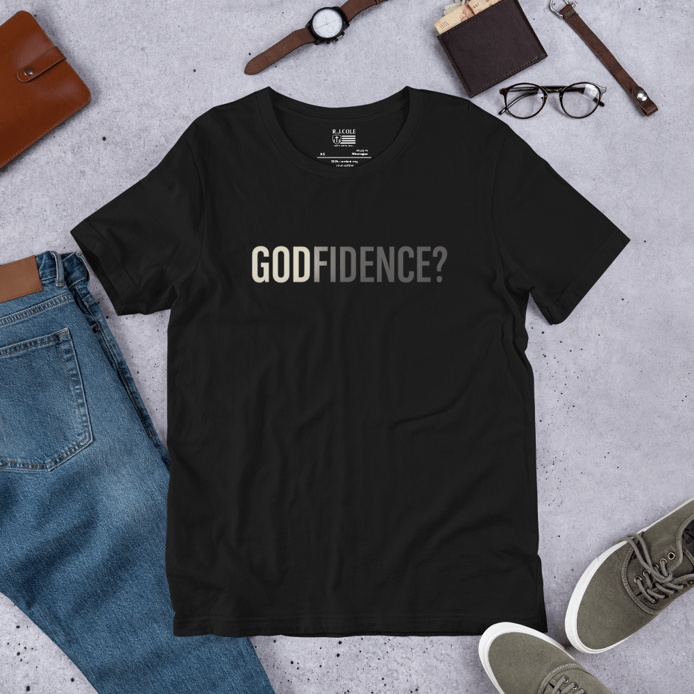 Godfidence Christian T-Shirt | Bold Faith Everyday Wear - R. J. Cole Apparel