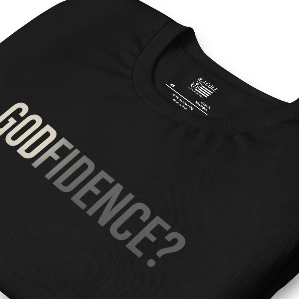 Godfidence Christian T-Shirt | Bold Faith Everyday Wear - R. J. Cole Apparel