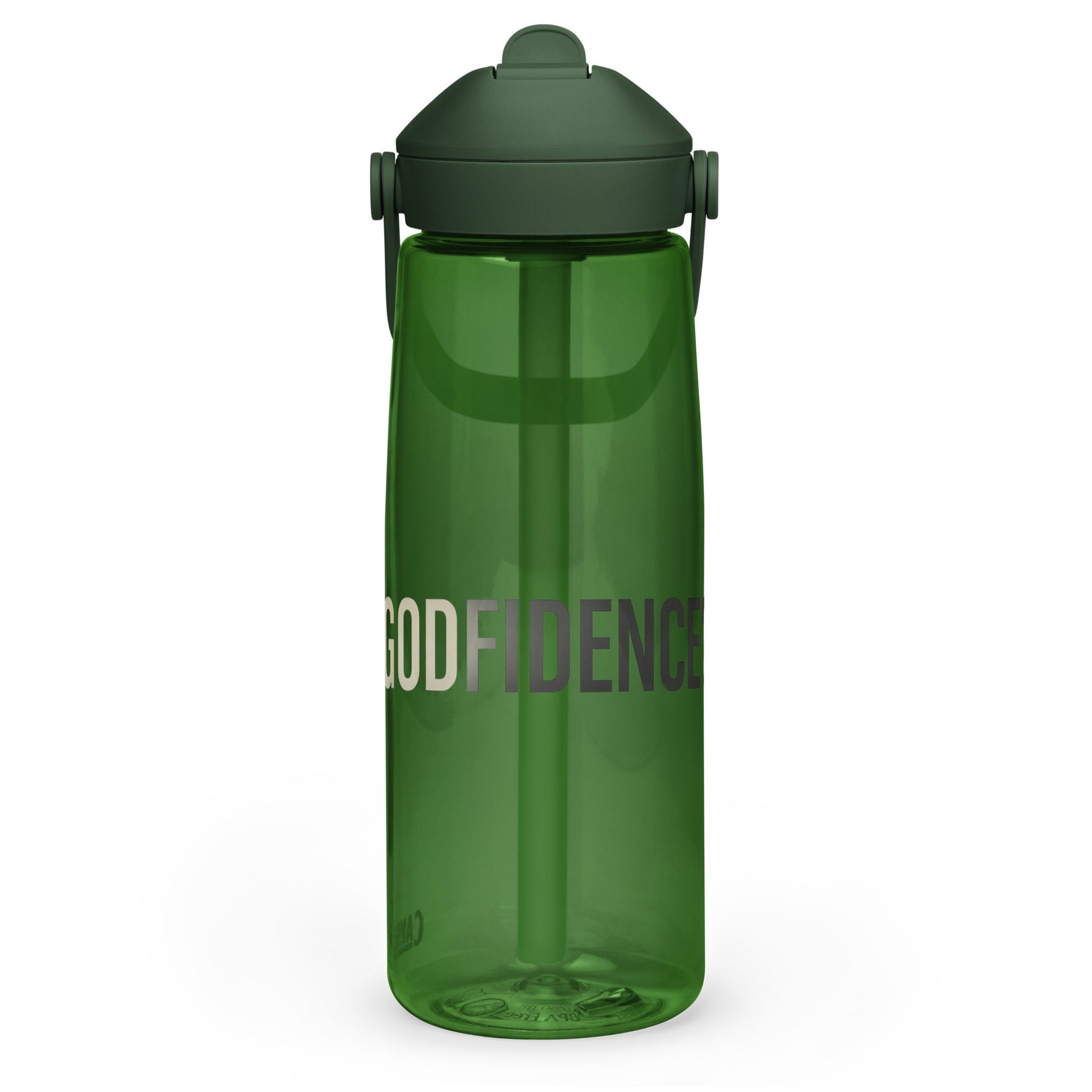 Godfidence Flip Straw Water Bottle | Faith - Inspired Hydration - R. J. Cole Apparel
