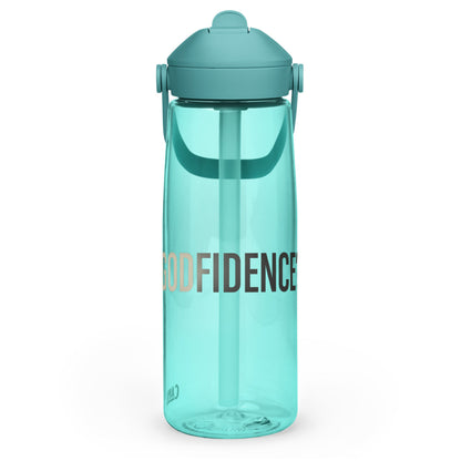 Godfidence Flip Straw Water Bottle | Faith - Inspired Hydration - R. J. Cole Apparel