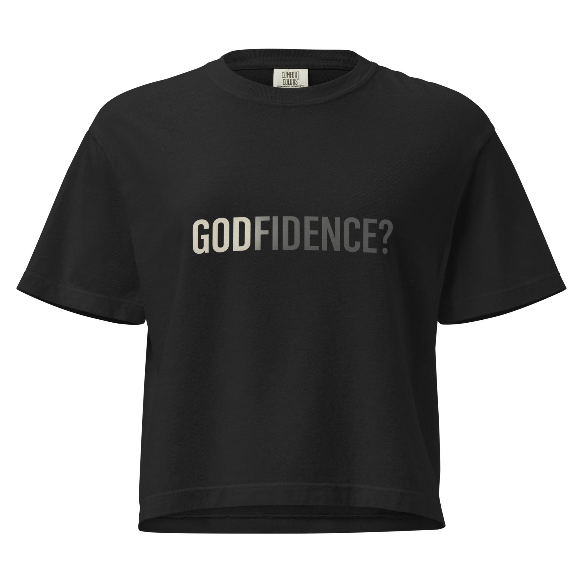 Godfidence Women’s Boxy Tee | Bold Faith, Relaxed Fit - R. J. Cole Apparel