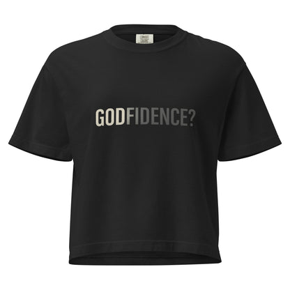 Godfidence Women’s Boxy Tee | Bold Faith, Relaxed Fit - R. J. Cole Apparel
