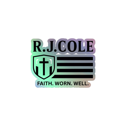 R.J. Cole Holographic Sticker | Faith. Worn. Well. - R. J. Cole Apparel