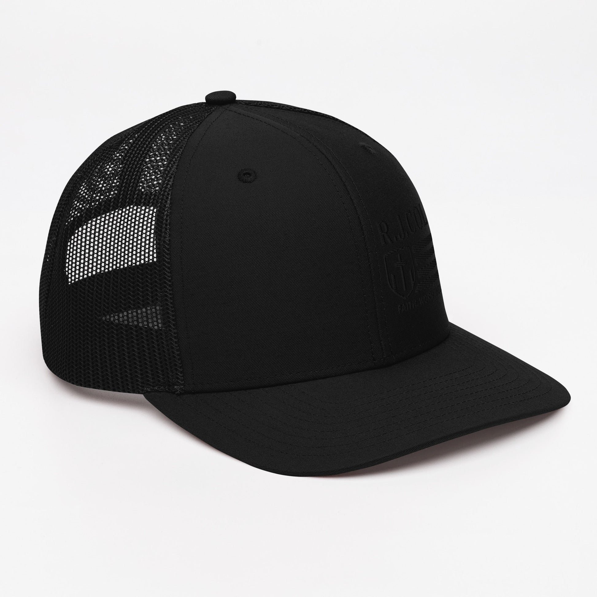 R.J. Cole Patriot Black out trucker snapback hat - R. J. Cole