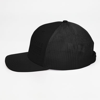 R.J. Cole Patriot Black out trucker snapback hat - R. J. Cole