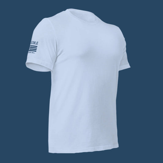 RJ Cole Patriot Everyday Logo Tee – Sleeve Branded Classic - R. J. Cole