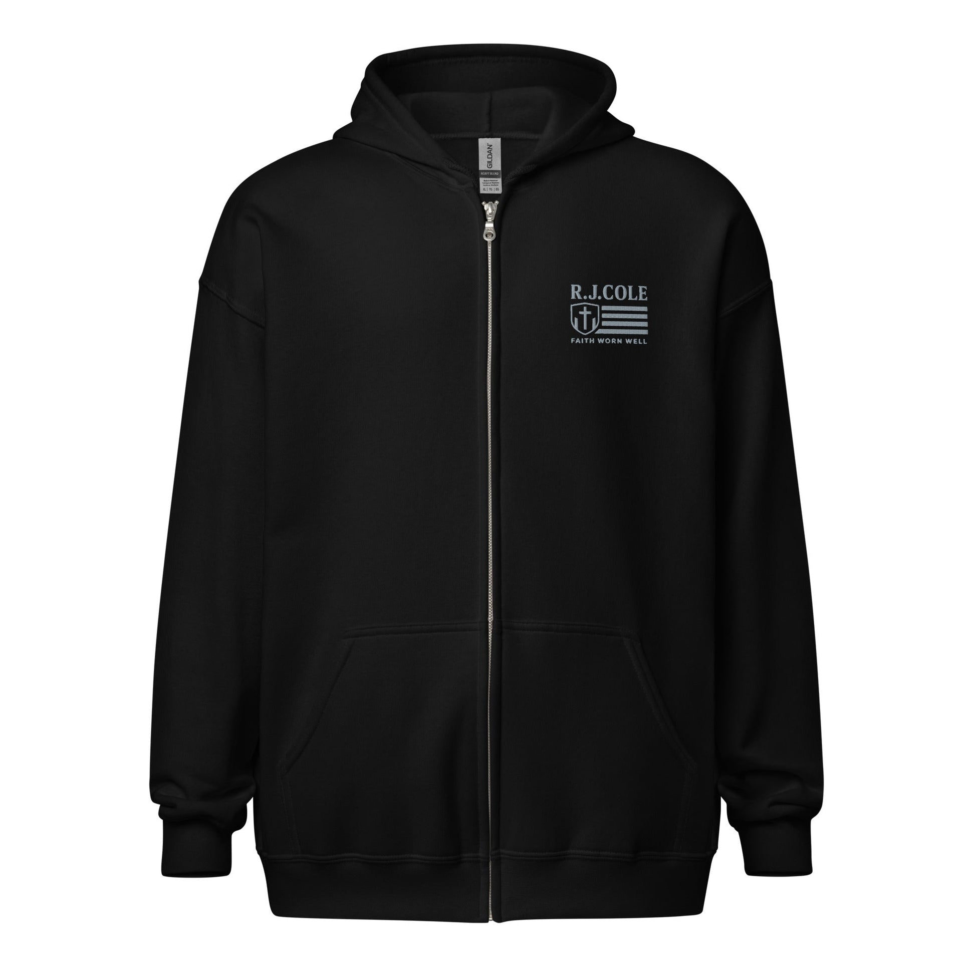 R.J. Cole Patriot Logo Zip - Up Hoodie – Classic Fit - R. J. Cole