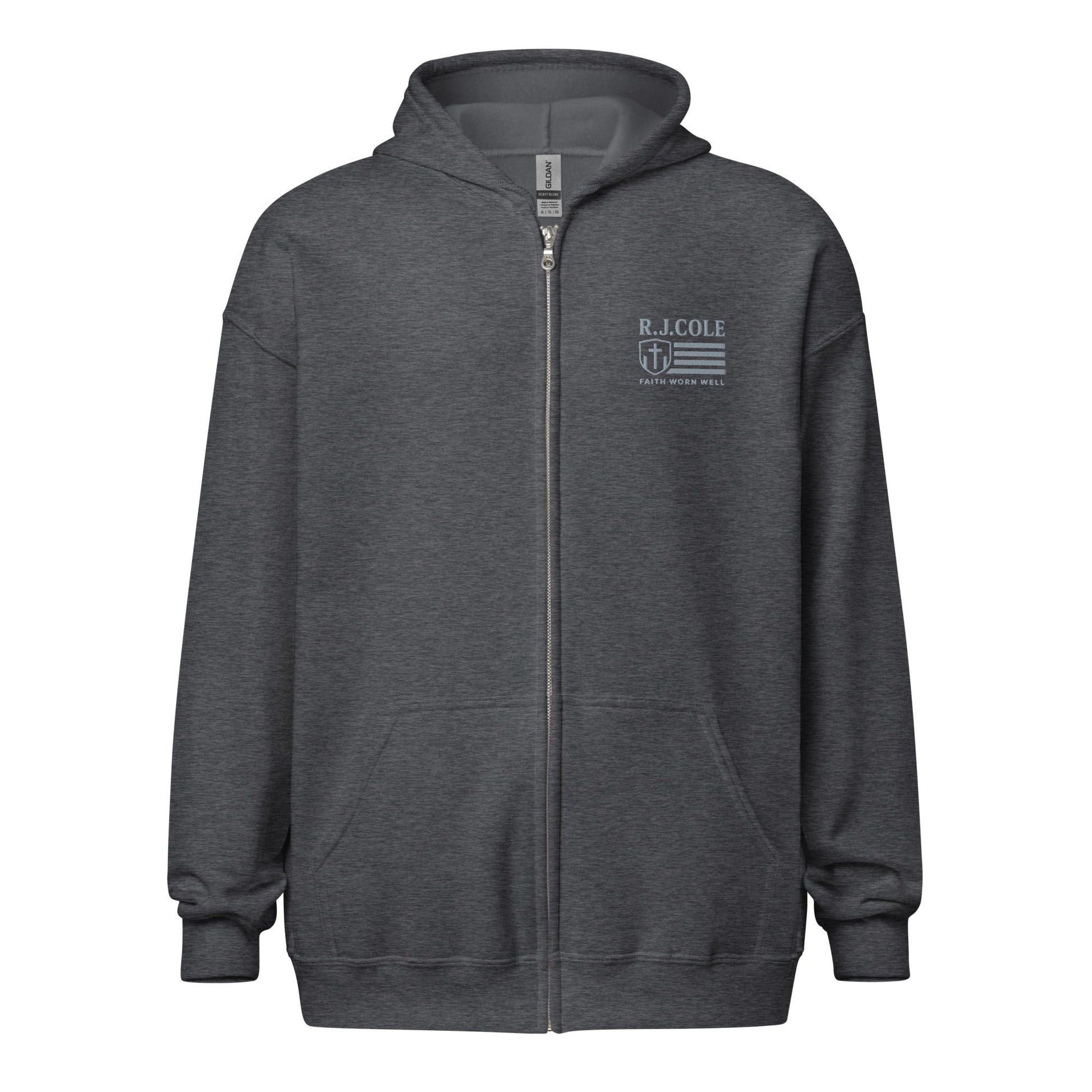 R.J. Cole Patriot Logo Zip - Up Hoodie – Classic Fit - R. J. Cole