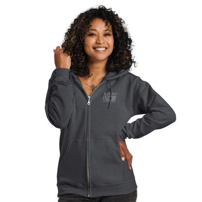 R.J. Cole Patriot Logo Zip - Up Hoodie – Classic Fit - R. J. Cole