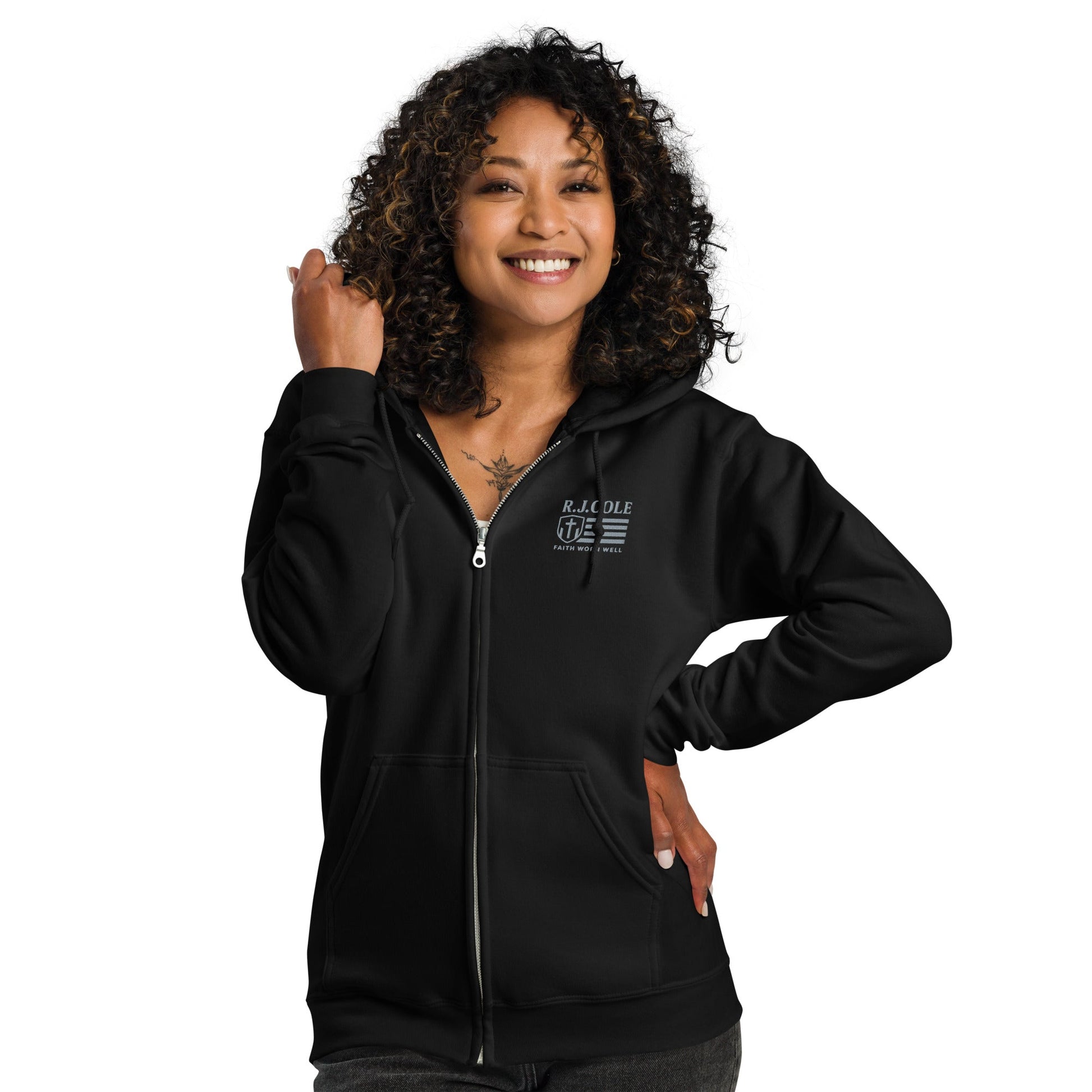 R.J. Cole Patriot Logo Zip - Up Hoodie – Classic Fit - R. J. Cole