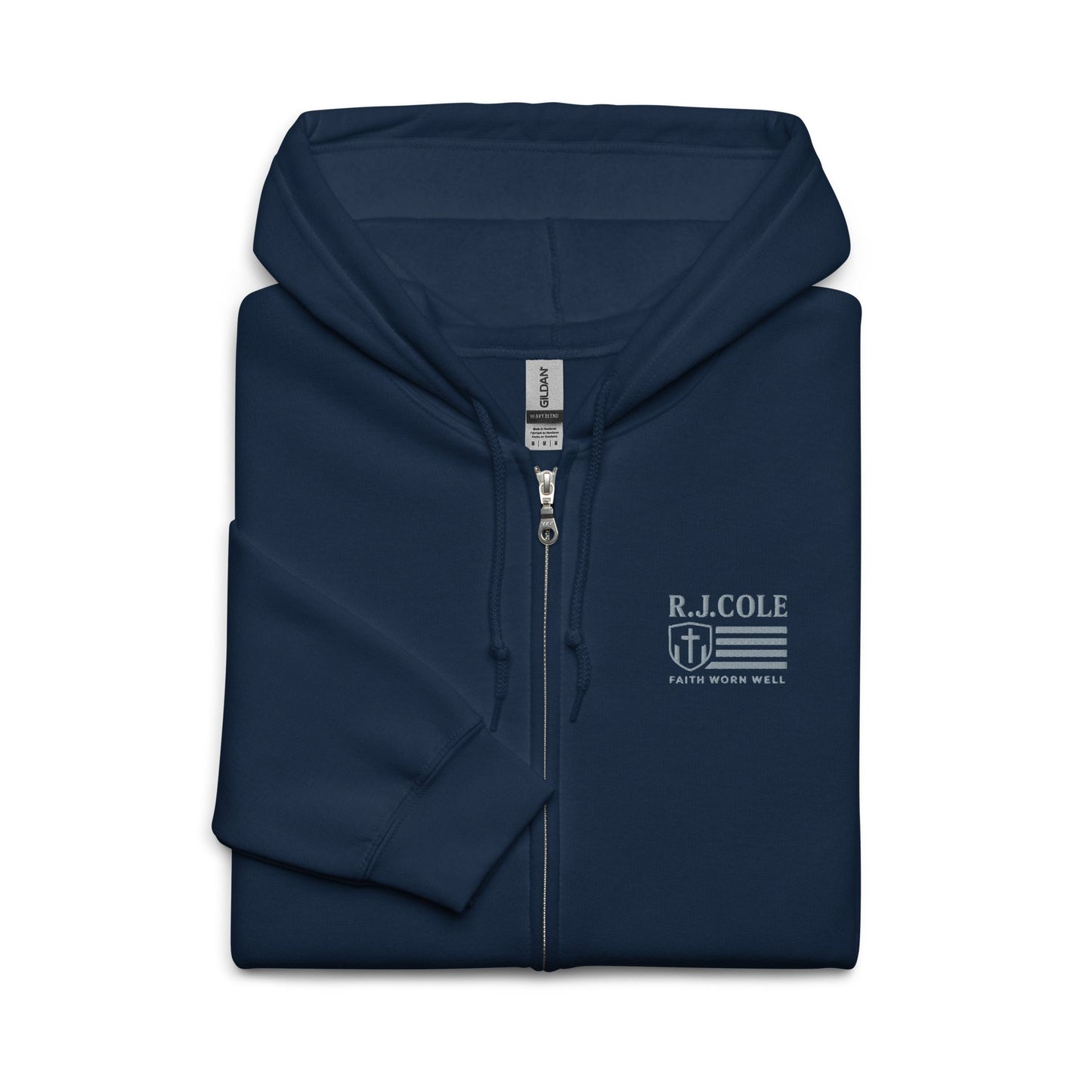 R.J. Cole Patriot Logo Zip - Up Hoodie – Classic Fit - R. J. Cole