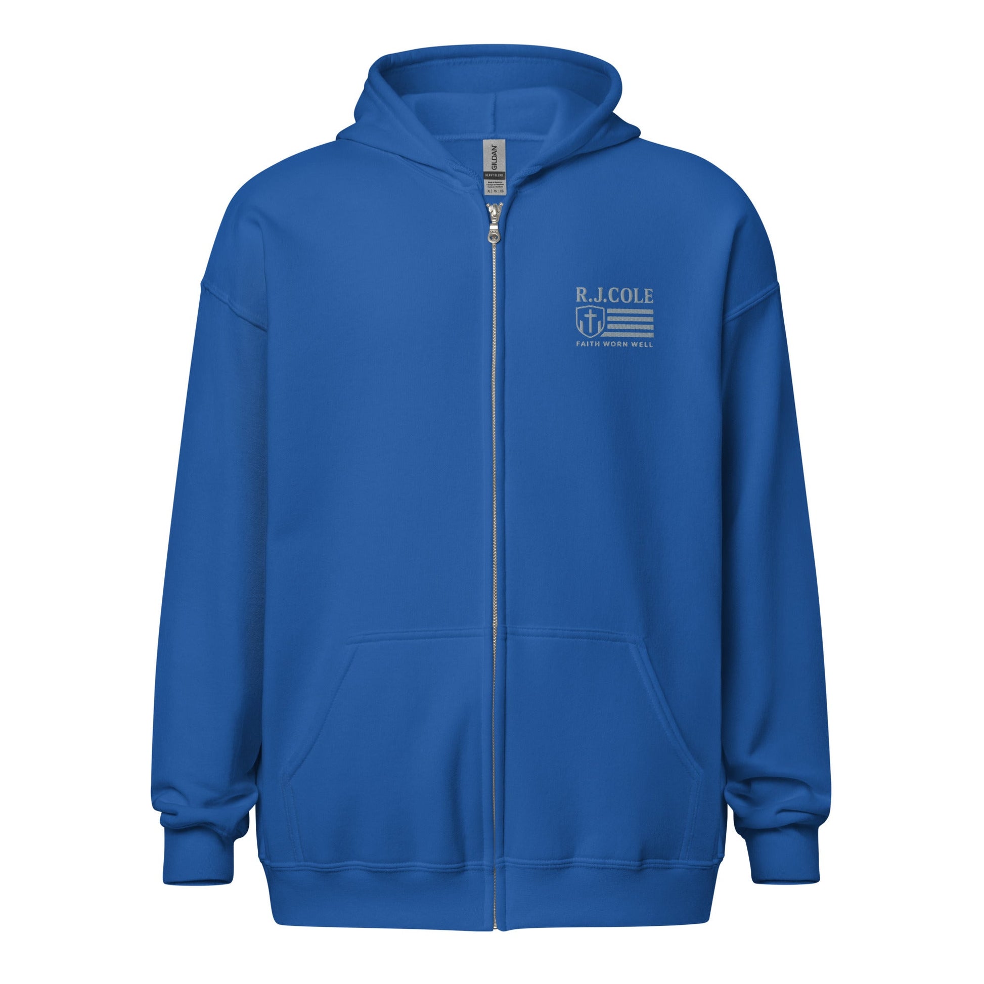 R.J. Cole Patriot Logo Zip - Up Hoodie – Classic Fit - R. J. Cole