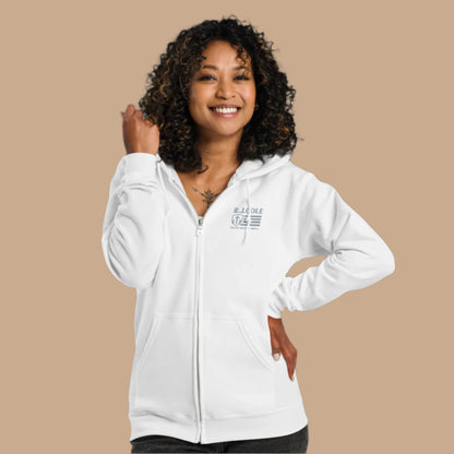 R.J. Cole Patriot Logo Zip - Up Hoodie – Classic Fit - R. J. Cole