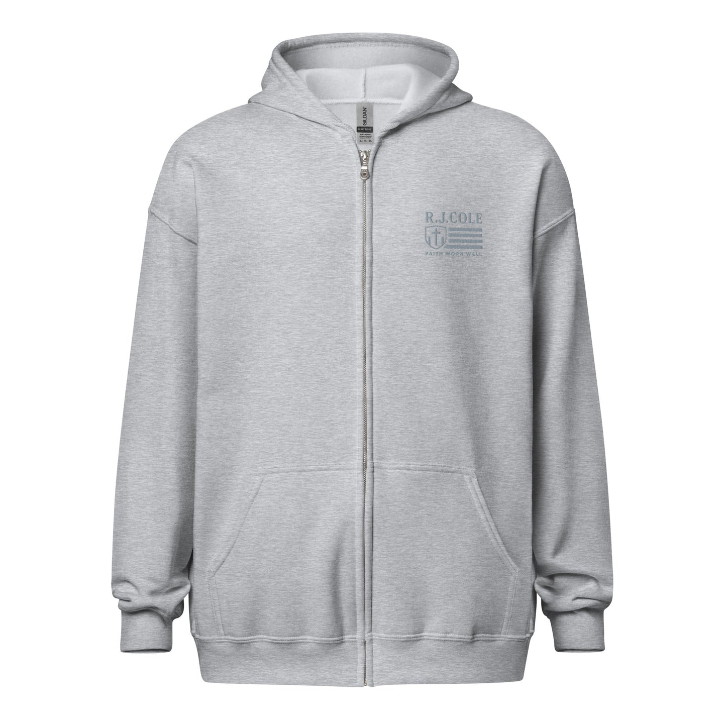 R.J. Cole Patriot Logo Zip - Up Hoodie – Classic Fit - R. J. Cole