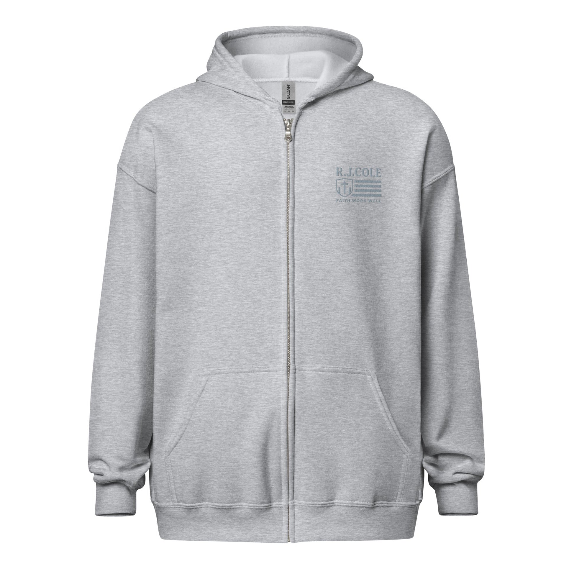 R.J. Cole Patriot Logo Zip - Up Hoodie – Classic Fit - R. J. Cole