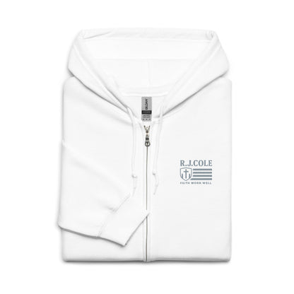 R.J. Cole Patriot Logo Zip - Up Hoodie – Classic Fit - R. J. Cole