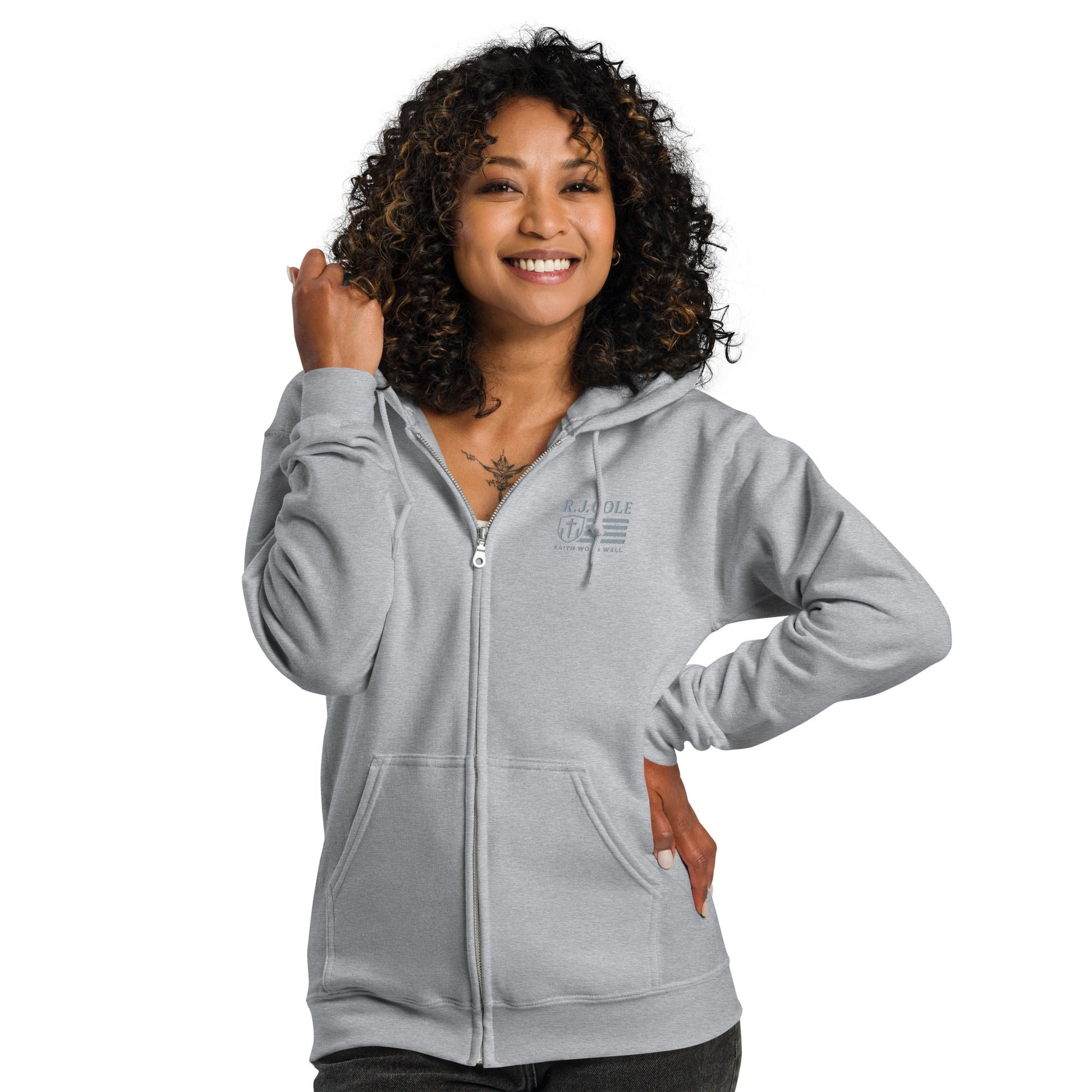 R.J. Cole Patriot Logo Zip - Up Hoodie – Classic Fit - R. J. Cole