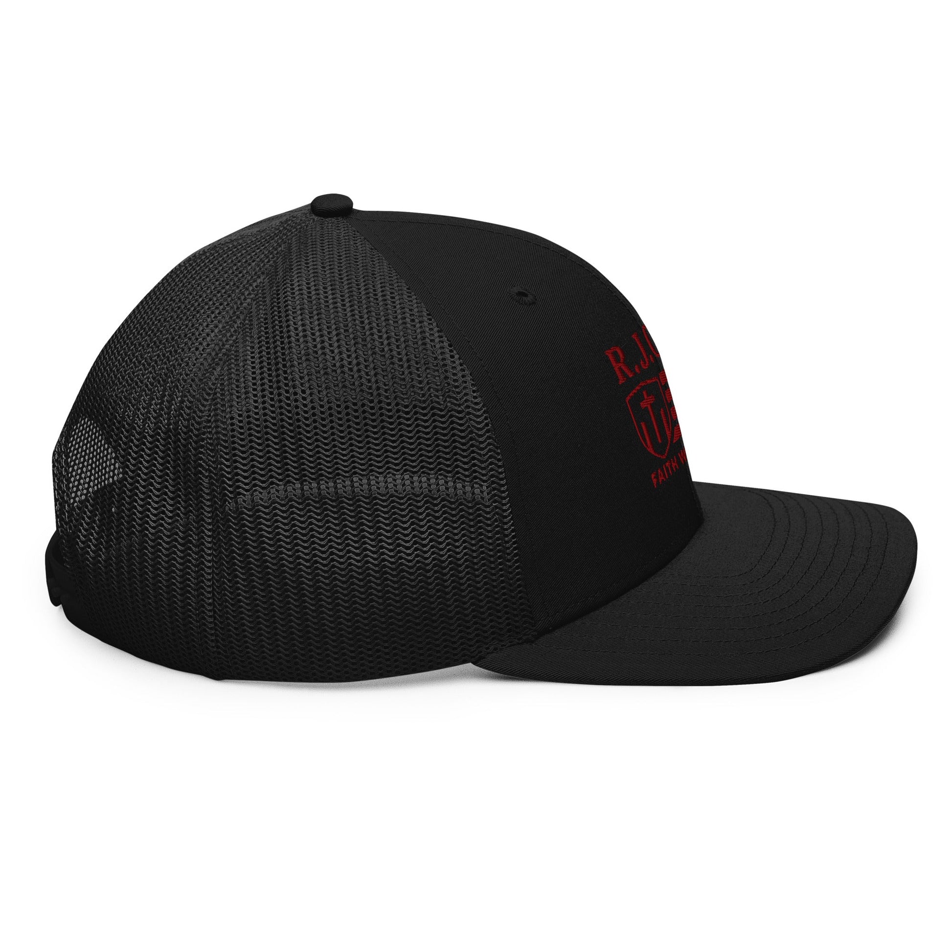 R.J. Cole Patriot Snapback Hat – Bold Faith & American Grit - Red Logo - R. J. Cole