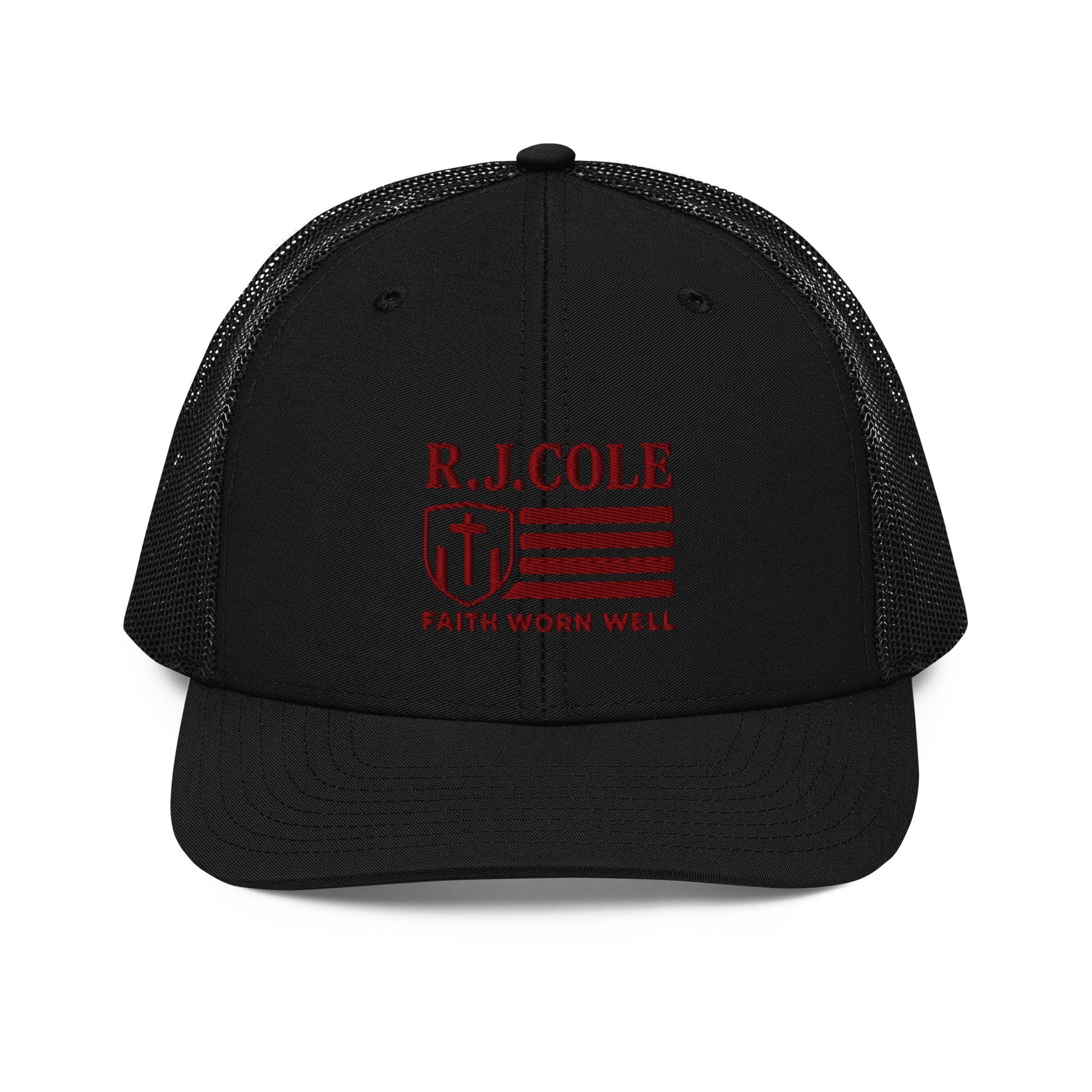 R.J. Cole Patriot Snapback Hat – Bold Faith & American Grit - Red Logo - R. J. Cole