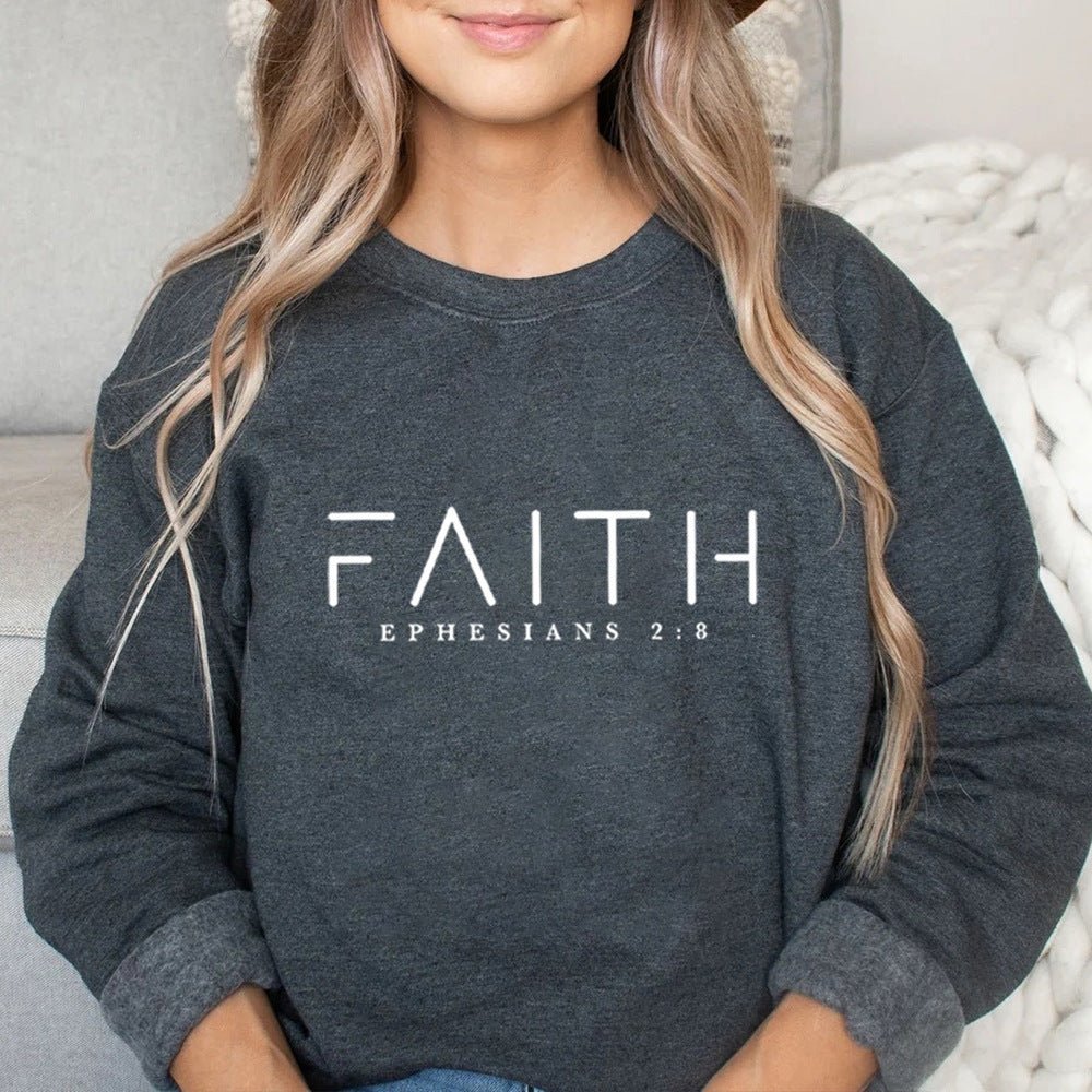 Trendy Faith Sweatshirt Bible Verse Shirt Christian Clothing - R. J. Cole Apparel