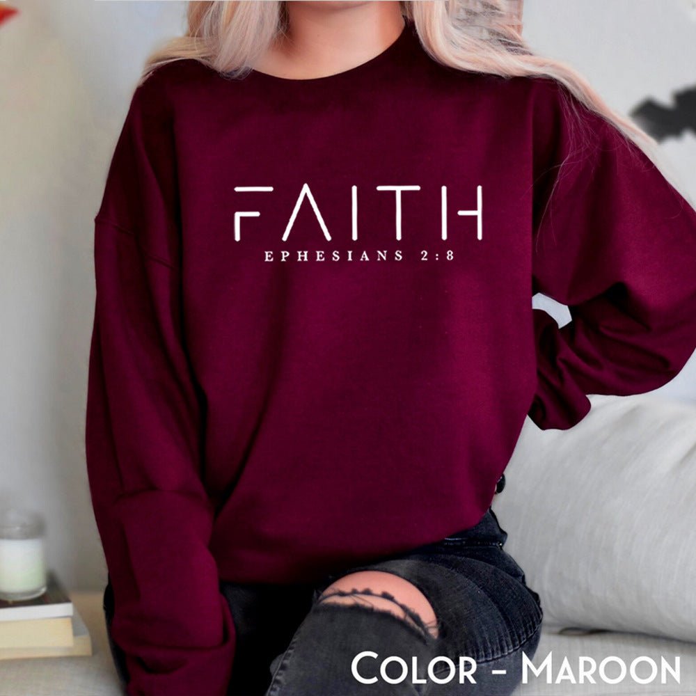 Trendy Faith Sweatshirt Bible Verse Shirt Christian Clothing - R. J. Cole Apparel