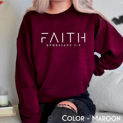 Trendy Faith Sweatshirt Bible Verse Shirt Christian Clothing - R. J. Cole Apparel