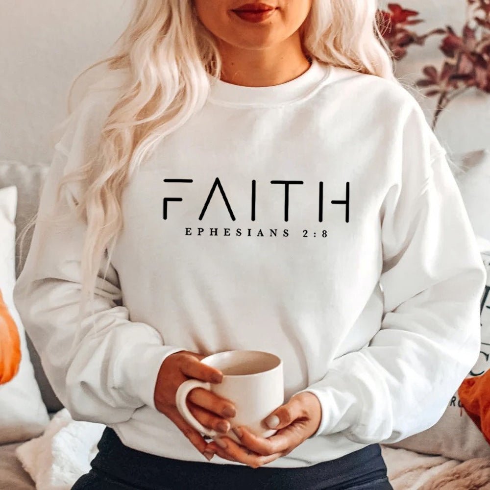 Trendy Faith Sweatshirt Bible Verse Shirt Christian Clothing - R. J. Cole Apparel