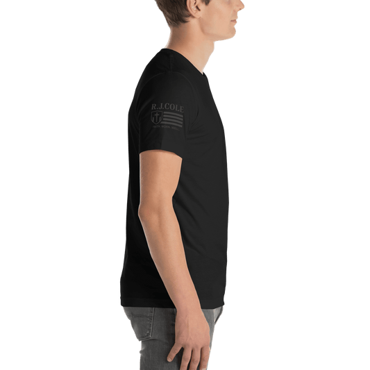 RJ Cole Patriot Everyday Logo Tee – Sleeve Branded Classic - R. J. Cole